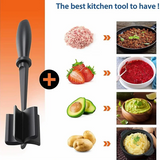 Plastic Meat Chopper & Ground Meat Masher – Heat Resistant Kitchen Tool for Cooking & Mixing