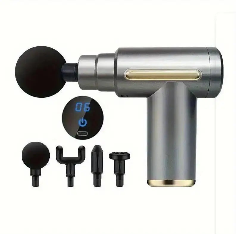 Mini Portable Muscle Massage Gun – Deep Tissue Percussion Massager for Body, Neck & Back