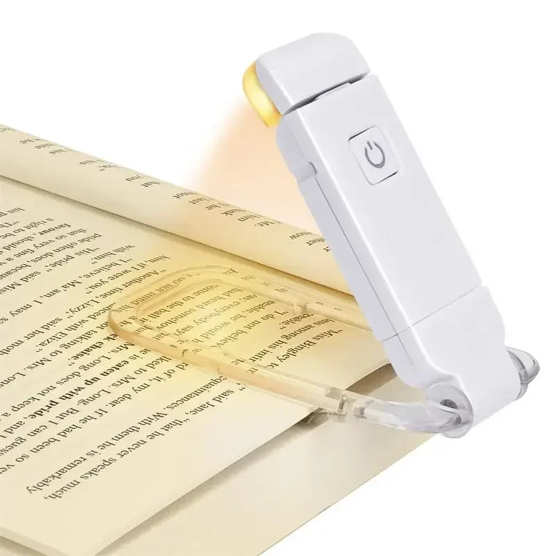 LED Clip-On Book Light – USB Rechargeable Eye-Care Reading Lamp for Kids & Adults | Adjustable Night Light for Bed or Table