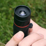10x25 Monocular | IPX4 Water Resistant High Power Pocket Scope | 25mm Objective Lens for Bird Watching, Hiking & Travel