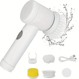 Electric Spin Cleaning Brush - USB Rechargeable Handheld Power Scrubber for Kitchen & Bathroom
