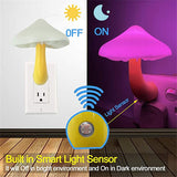 LED Mushroom Night Light with Smart Light Sensor – Warm White Wall Plug Lamp for Bedroom & Home Décor (AU Plug)