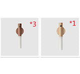 Auto LED Wireless Magnetic Night Light with PIR Motion Sensor – USB Rechargeable Wood Lamp for Hallways, Cabinets & Bedrooms