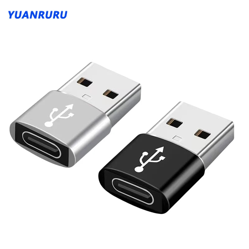 Type-C to USB Adapter - USB-C Female to USB-A Male Converter for Charging & Data Transfer | Compatible with Laptops, Car Chargers & PCs