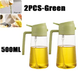 Dual-Function Oil Spray Bottle – Refillable Olive Oil Dispenser for Cooking & Air Fryer