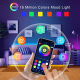 Mikenoon USB RGB LED Strip Lights - 5V 16 LEDs/m Color Changing Room Decoration with Remote | Smart App Control for Bedroom, Living Room & Gaming Setup