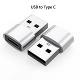 Type-C to USB Adapter - USB-C Female to USB-A Male Converter for Charging & Data Transfer | Compatible with Laptops, Car Chargers & PCs
