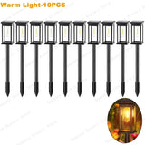 Solar LED Garden Pathway Lights – IP65 Waterproof Outdoor Landscape Lamp with Warm & White Light