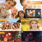 STUOGYUM DC403 4K Digital Camera for Photography - 50MP CMOS Sensor with 16X Digital Zoom, 2.4" LCD Screen, 1080P Video Recording | Compact Camera for Beginners & Kids