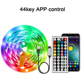 Mikenoon USB RGB LED Strip Lights - 5V 16 LEDs/m Color Changing Room Decoration with Remote | Smart App Control for Bedroom, Living Room & Gaming Setup