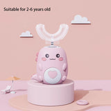 Kids U-Shaped Electric Toothbrush – 360° Sonic Rechargeable Silicone Toothbrush for Children