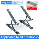 YYLM N8 Adjustable Aluminum Laptop Stand – Foldable Portable Cooling Stand for MacBook & Notebook