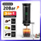 DENOKIN Portable Espresso Machine 3-in-1 | 20 Bar Pressure with Heating Function, Compatible with Ground Coffee & Capsules | USB-C Rechargeable for Travel, Camping & Home