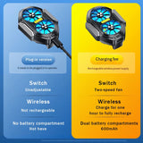 FS01 Dual Fan Mobile Phone Cooler – Fast 10s Cooling Gaming Radiator with Wireless Battery