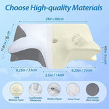 Ergonomic Memory Foam Neck Support Pillow – Anti-Snore Wedge Cushion for Better Sleep