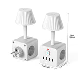 Tabletop Power Strip TT-PS08 – 3 Outlets + 4 USB Ports with Surge & Overload Protection