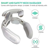 Electric Neck Massager with Pulse Therapy – USB Powered 4-Point Massage Device for Pain Relief