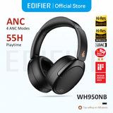 Edifier WH950NB Wireless Headphones Active Noise Cancelling Bluetooth 5.4 Hi-Res Audio Headset (80H Playtime)