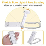LED Clip-On Book Light – USB Rechargeable Eye-Care Reading Lamp for Kids & Adults | Adjustable Night Light for Bed or Table