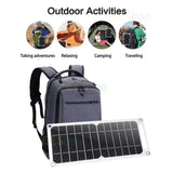 EESBAO 35W Portable Solar Charger | QC3.0 USB Fast Charging Panel for iPhone & Android | Emergency Power for Camping & Outdoor Use