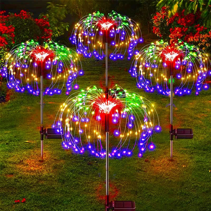 Solar Firework Garden Lights – Waterproof LED Decorative Outdoor Lights for Lawn, Patio & Pathway