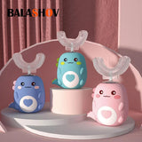Kids U-Shaped Electric Toothbrush – 360° Sonic Rechargeable Silicone Toothbrush for Children