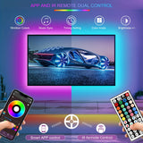 Mikenoon USB RGB LED Strip Lights - 5V 16 LEDs/m Color Changing Room Decoration with Remote | Smart App Control for Bedroom, Living Room & Gaming Setup