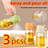 Dual-Function Oil Spray Bottle – Refillable Olive Oil Dispenser for Cooking & Air Fryer