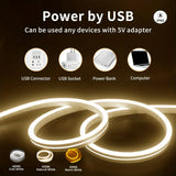 Saimili USB LED Neon Strip Light – Dimmable Touch Sensor Waterproof Flexible Silicone Light for Room & Outdoor Decor