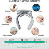 Electric Neck Massager with Pulse Therapy – USB Powered 4-Point Massage Device for Pain Relief