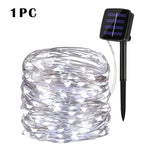 LED Solar Garden Fairy String Lights | Waterproof Outdoor Twinkle Lights for Christmas, Patio & Parties