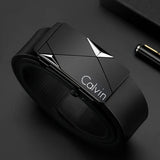 Men’s PU Leather Automatic Buckle Belt – Stylish Fashion Belt for Casual, Business & Formal Wear