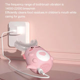 Kids U-Shaped Electric Toothbrush – 360° Sonic Rechargeable Silicone Toothbrush for Children