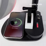 NIKOLATOY Creative Desktop USB Airplane Engine Turbo Jet Fan with Wireless Charging – 48-Hour Shippin