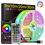 Mikenoon USB RGB LED Strip Lights - 5V 16 LEDs/m Color Changing Room Decoration with Remote | Smart App Control for Bedroom, Living Room & Gaming Setup