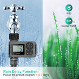 INSOMA Automatic Water Timer for Hose Faucet | Digital Programmable Irrigation Controller with Rain Delay | IPX7 Waterproof for Outdoor Gardens