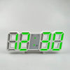3D LED Digital Alarm Clock with Large Display | Wall or Desktop Clock with 3-Level Brightness Adjustable, Calendar & Snooze Function | Plug-in USB Powered