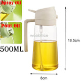 Dual-Function Oil Spray Bottle – Refillable Olive Oil Dispenser for Cooking & Air Fryer