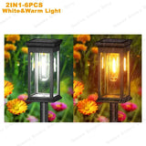 Solar LED Garden Pathway Lights – IP65 Waterproof Outdoor Landscape Lamp with Warm & White Light