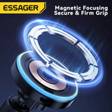 Essager Magnetic Wireless Car Charger 15W – RGB Seven-Color Fast Charging Phone Holder Mount for iPhone 15/14/13 & Android