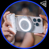 PGYTECH MagCam Mobile Phone Camera Handle – 3000mAh Bluetooth Remote Grip with MagGlow Magnetic Fill Light for Smartphones