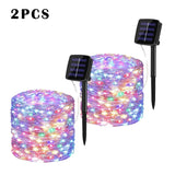LED Solar Garden Fairy String Lights | Waterproof Outdoor Twinkle Lights for Christmas, Patio & Parties
