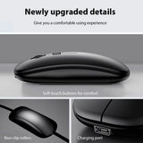 EMTRA Bluetooth Wireless Keyboard & Mouse Combo – Ultra-Slim Rechargeable Keyboard for iPad, Tablet & Laptop