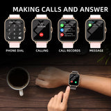 1.83" Smart Watch Bluetooth Call & Message Alerts with Sleep Tracking & Fitness Monitor for Android & iPhone