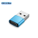 Type-C to USB Adapter - USB-C Female to USB-A Male Converter for Charging & Data Transfer | Compatible with Laptops, Car Chargers & PCs