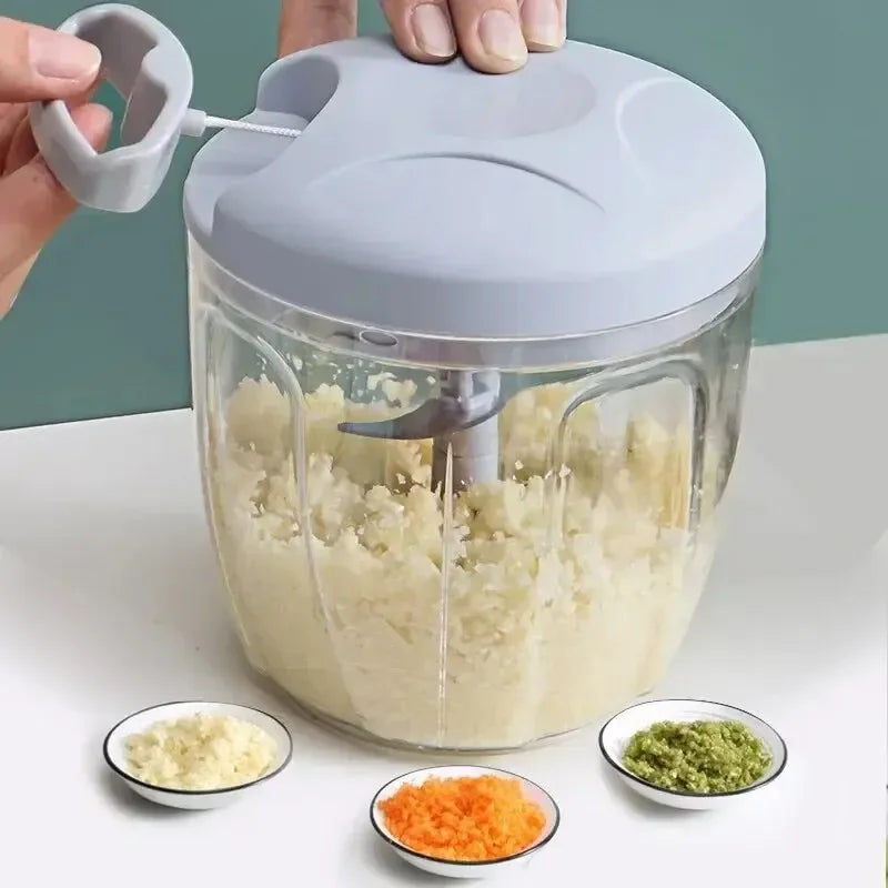 Multifunctional Garlic & Ginger Grinder – Eco-Friendly Handheld Vegetable Cutter & Meat Mincer