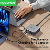 200W GaN Desktop Charging Station - 5-Port Fast Charger with PD 3.0, QC 4.0 & Huawei SuperCharge | Compatible with Laptop, Phone, Tablet & More