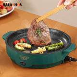 Electric Multi-Cooker Frying Pan 220V – Non-Stick Electric Skillet for Steak, Fish, BBQ & Omelette Cooking