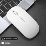 Rechargeable Bluetooth Wireless Mouse – Silent Ergonomic USB Mouse for Laptop, PC & Tablet
