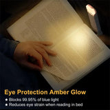 LED Clip-On Book Light – USB Rechargeable Eye-Care Reading Lamp for Kids & Adults | Adjustable Night Light for Bed or Table